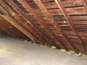 A New Jersey attic before installation of SuperAttic